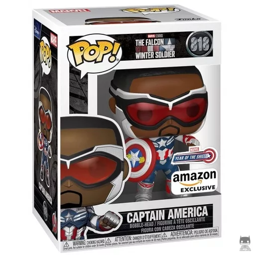Figurine Funko POP Captain America avec bouclier (Amazon)