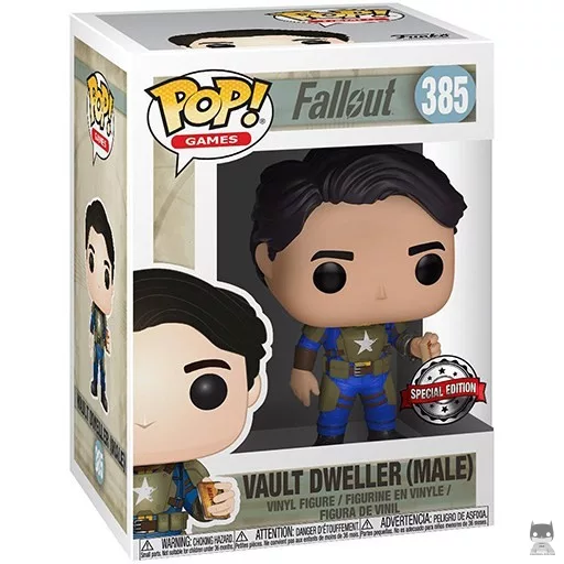 Figurine Funko POP Vault Dweller (Homme) (avec la boîte de Mentats) (Fallout)