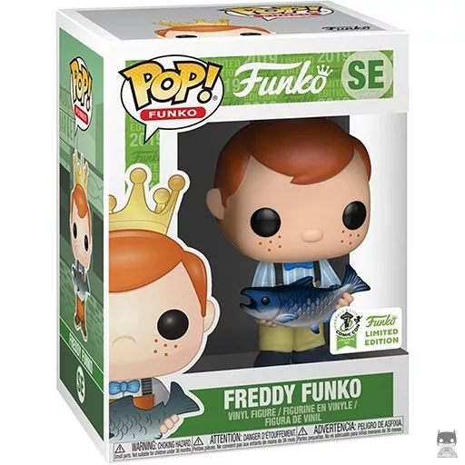 Figurine Funko POP Freddy Funko avec Poisson Fish (Pantalon jaune) (Exclusive)