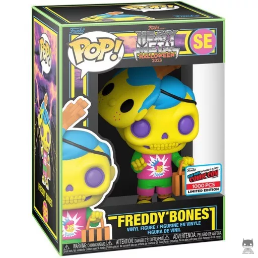 Figurine Funko POP Freddy Squelette (Heavy Metal) (Black Light) (Freddy Funko)