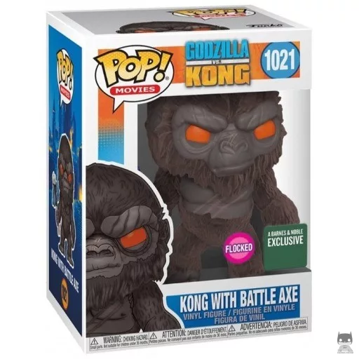Figurine Funko POP Kong avec Hâche (Flocked) (Godzilla)