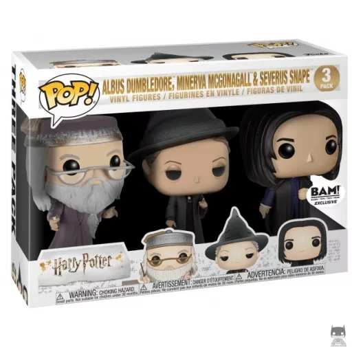 Figurine Funko POP Professeurs (Albus Dumbledore, Minerva McGonagall & Severus Rogue) (Pop! Vinyl)