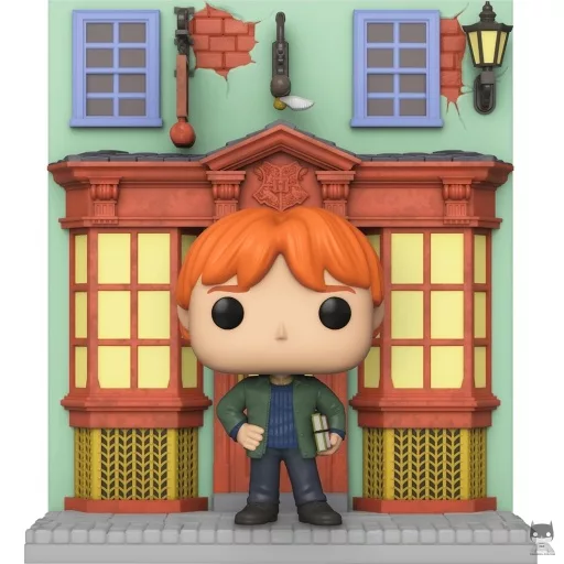 Figurine Funko POP Ron Weasley devant le Magasin d'accessoires de Quidditch (Chemin de Traverse) (Harry Potter)