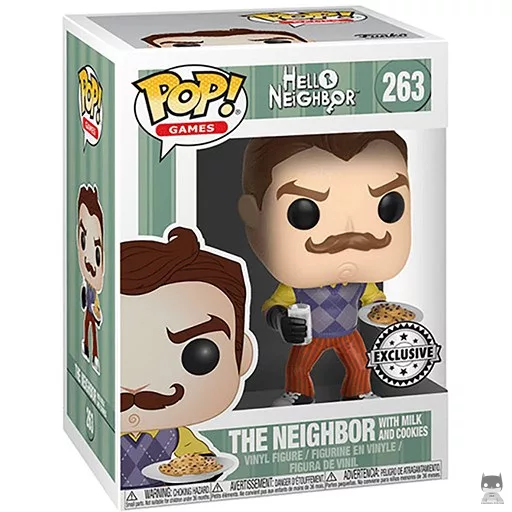 Figurine Funko POP Le Voisin avec lait & cookies (Hello Neighbor)