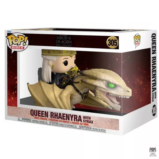Figurine Funko POP Reine Rhaenyra avec Syrax (House of the Dragon : Day of the Dragon (Game of Thrones))