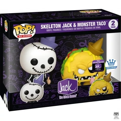 Figurine Funko POP Skeleton Jack & Monster Taco (Funko Shop)