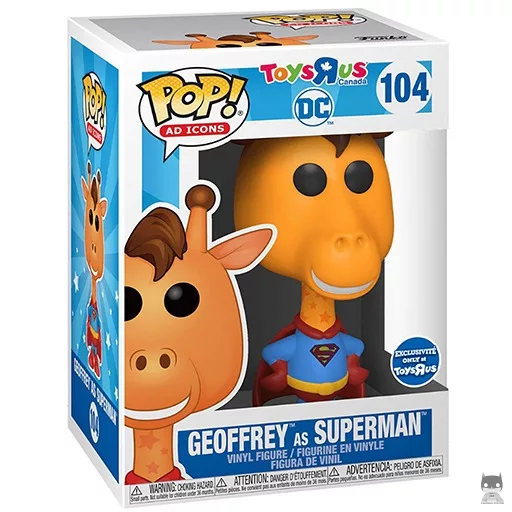 Figurine Funko POP Geoffrey la Girafe (en Superman) (Exclusive)