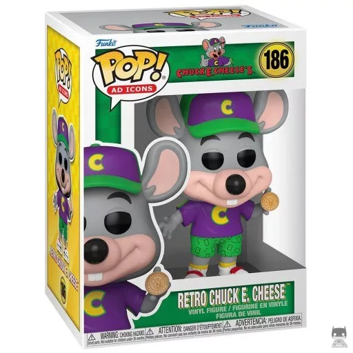 Figurine Funko POP Retro Chuck E. Cheese (Icônes de marques)