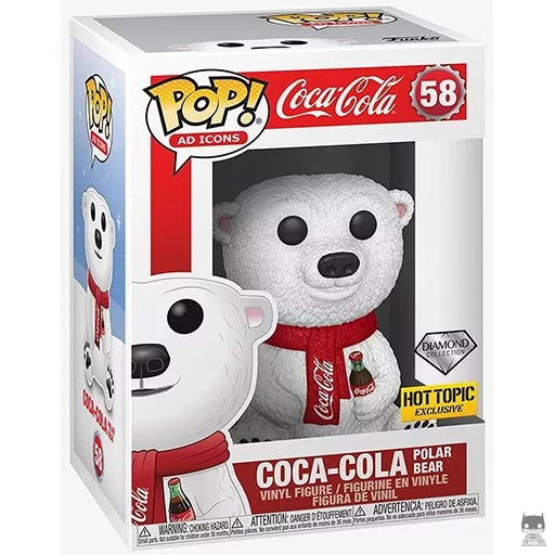 Figurine Funko POP Ours polaire Coca-Cola (Diamond Glitter) (Pop! Vinyl)