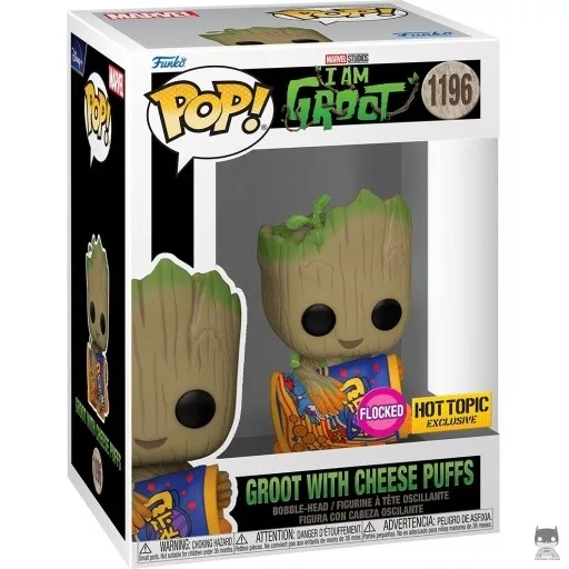 Figurine Funko POP Groot avec Cheese Puffs (Flocked) (Groot)
