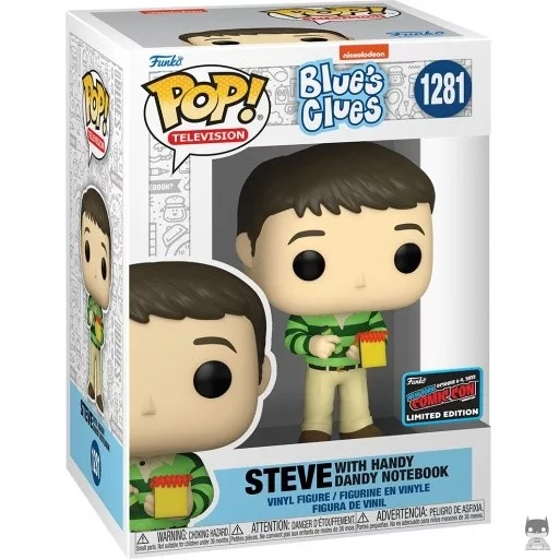Figurine Funko POP Steve avec le carnet de notes Handy Dandy (Blue's Clues) (New York Comic Con (Convention d'Automne) 2022)