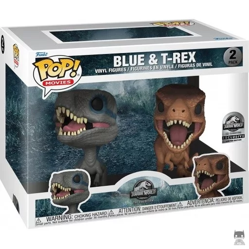 Figurine Funko POP Blue & T-Rex (Jurassic World Fallen Kingdom)