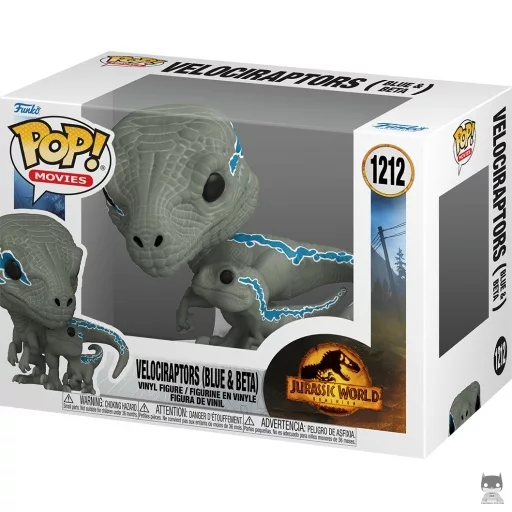 Figurine Funko POP Velociraptors (Blue & Beta) (Jurassic World Le Monde d'Après)