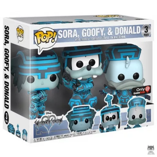Figurine Funko POP Sora, Dingo & Donald (Tron) (Pop! Vinyl)