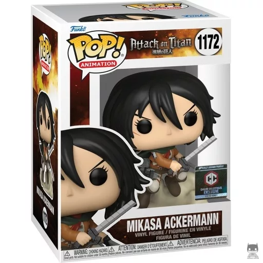 Figurine Funko POP Mikasa Ackerman avec Lames (L'attaque des Titans (SNK))