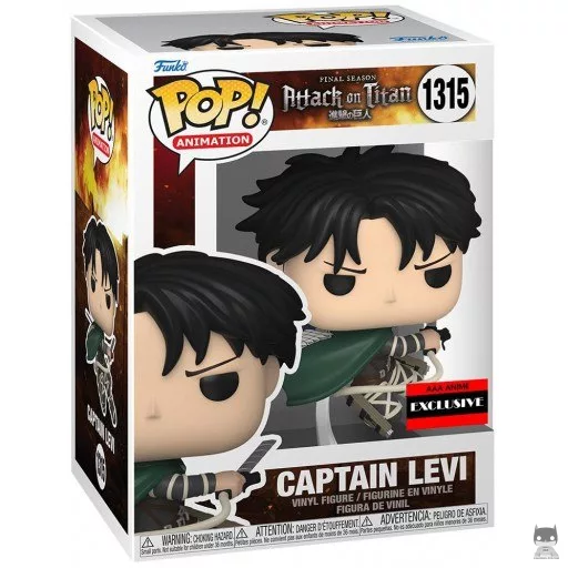 Figurine Funko POP Capitaine Levi (L'attaque des Titans (SNK))