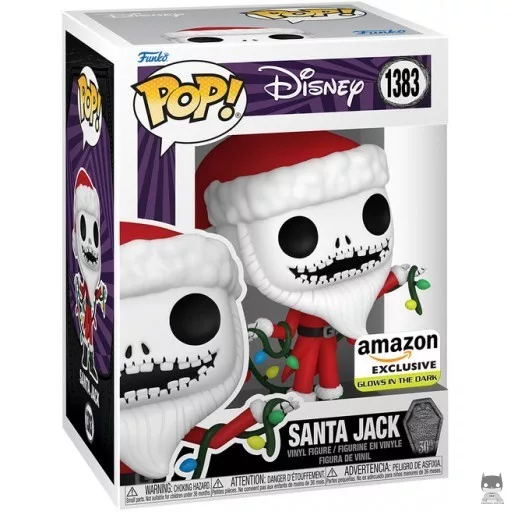 Figurine Funko POP Jack en Père Noël (Glow in the Dark) (L'Etrange Noël de M. Jack)