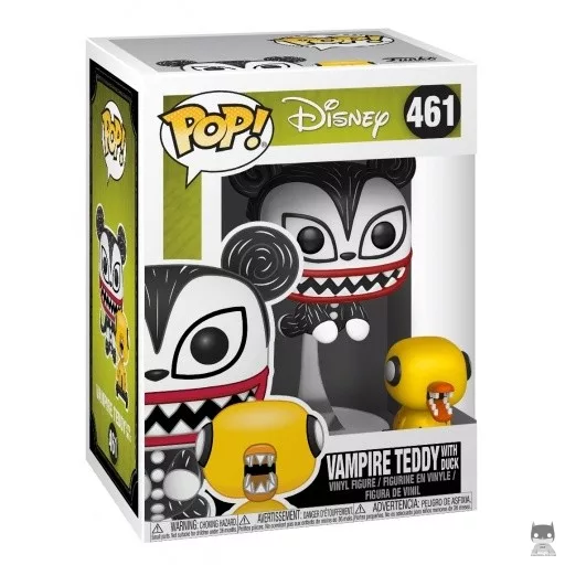 Figurine Funko POP Teddy le Vampire avec Canard (L'Etrange Noël de M. Jack)