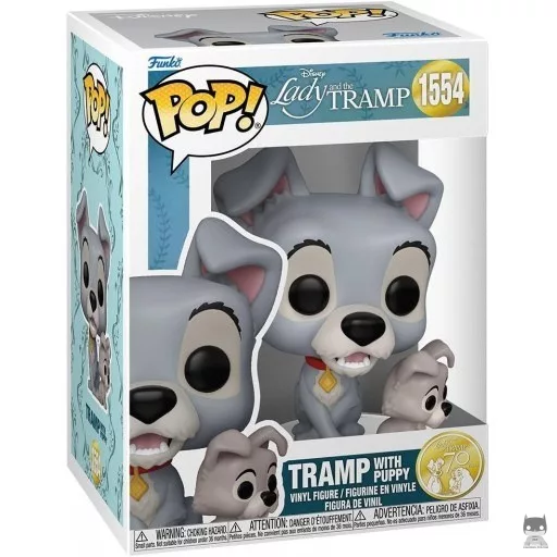Figurine Funko POP Clochard avec Chiot (La Belle et le Clochard)