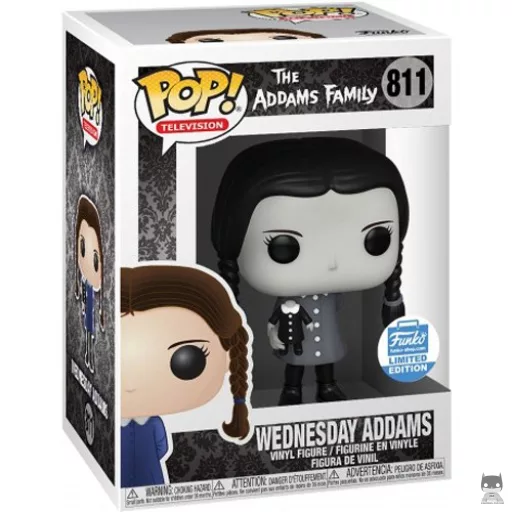 Figurine Funko POP Mercredi Addams (Black & White) (La Famille Addams)