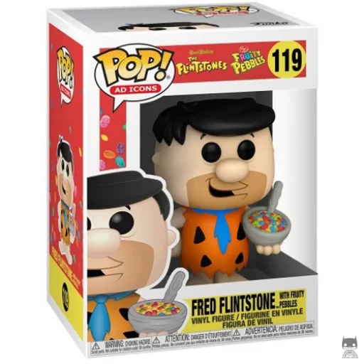 Figurine Funko POP Fred Pierrafeu avec des Fruity Pebbles (La Famille Pierrafeu)