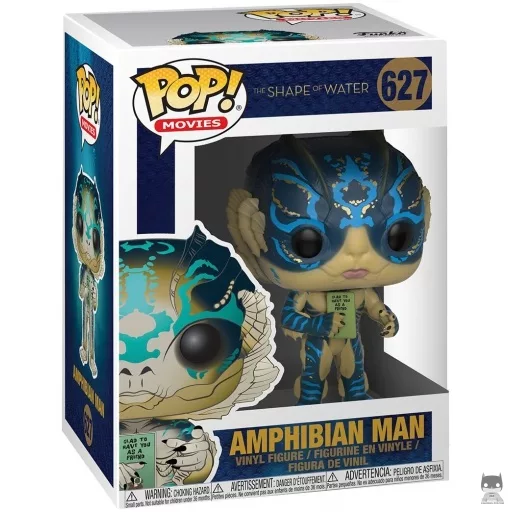 Figurine Funko POP Homme Amphibien avec Carte (La Forme de l'eau)