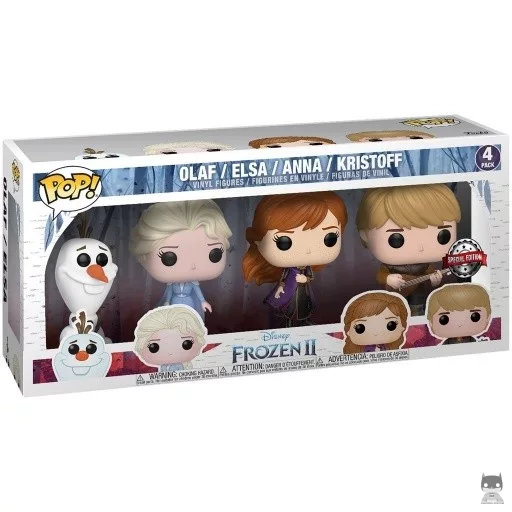Figurine Funko POP Olaf, Elsa, Anna & Kristoff (La Reine des Neiges II)