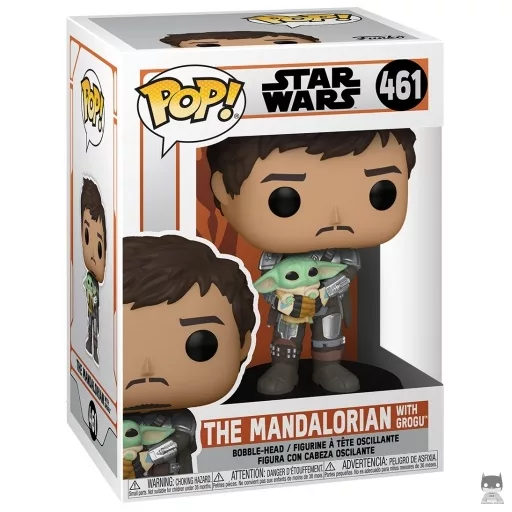 Figurine Funko POP Le Mandalorien avec Grogu (Bobble head)