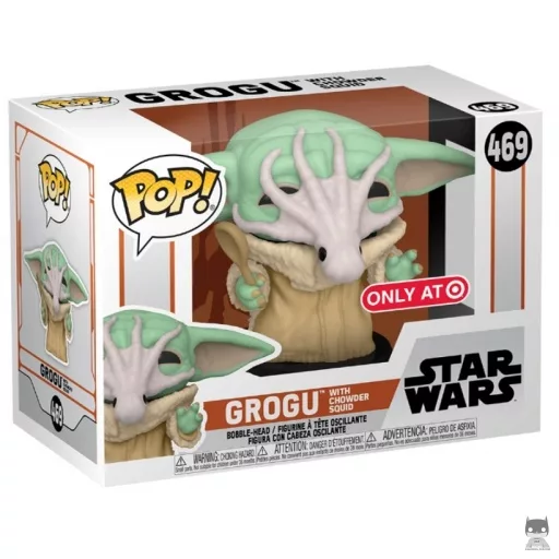 Figurine Funko POP Grogu avec calamar (Target)