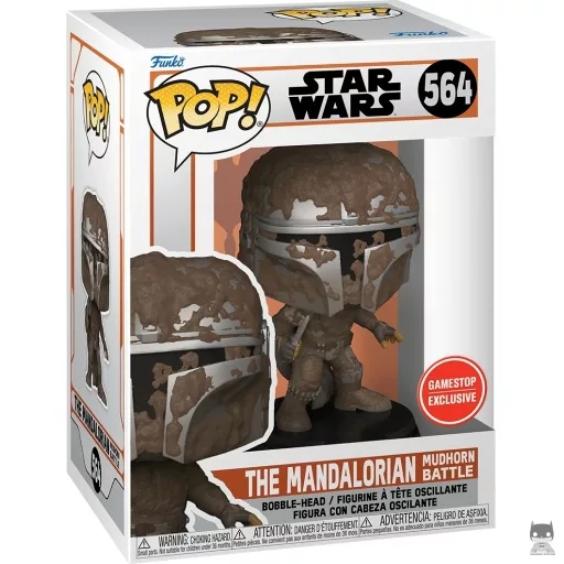 Figurine Funko POP The Mandalorian Mudhorn Battle (GameStop)