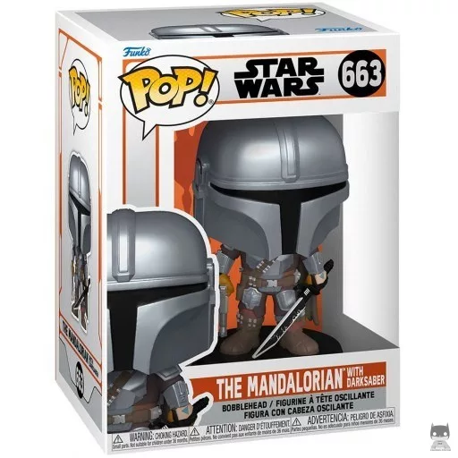 Figurine Funko POP Le Mandalorien avec Le Sabre Noir (Le Mandalorien)