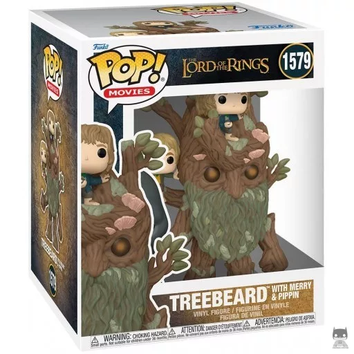 Figurine Funko POP Sylvebarbe avec Merry et Pippin (SuperSized) (Le Seigneur des Anneaux)