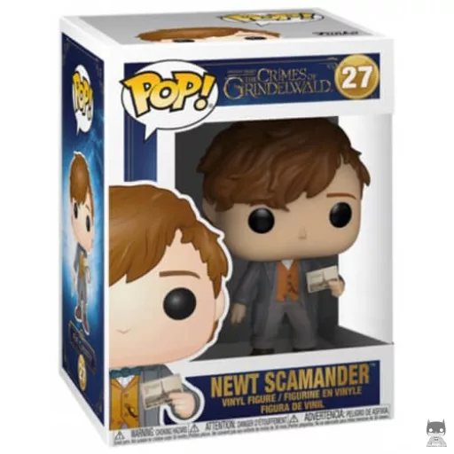 Figurine Funko POP Norbert Dragonneau avec la carte postale (Les Crimes de Grindelwald)