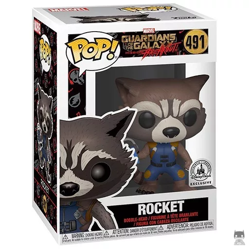 Figurine Funko POP Rocket (Mission Breakout) (Les Gardiens de la Galaxie)