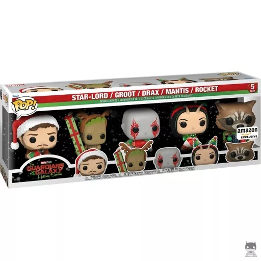 Figurine Funko POP Star-Lord, Groot, Drax, Mantis & Rocket (Exclusive)