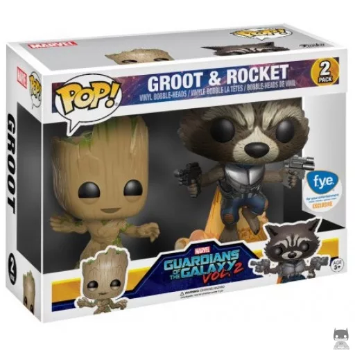 Figurine Funko POP Groot & Rocket (Pop! Vinyl)
