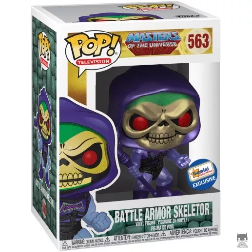 Figurine Funko POP Skeletor avec Armure de Combat (Metallic) (Les Maîtres de l'univers)