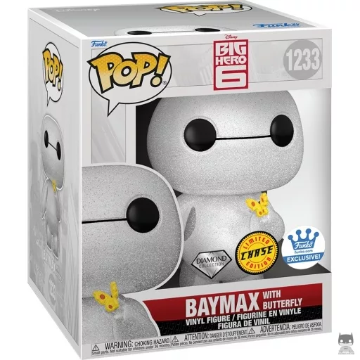 Figurine Funko POP Baymax avec Papillon (Supersized & Chase) (Glitter)