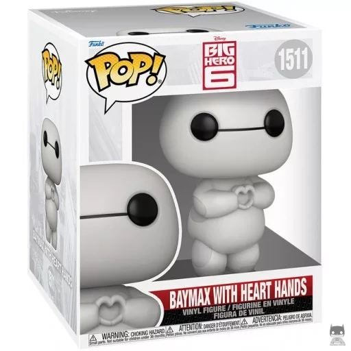 Figurine Funko POP Baymax avec Les Mains en Forme de Cœur (SuperSized) (Les Nouveaux Héros)