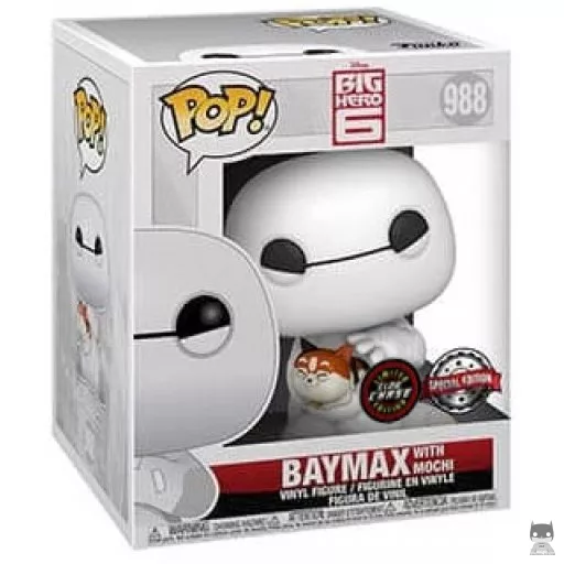 Figurine Funko POP Baymax avec Mochi (Chase) (Glow in the Dark)