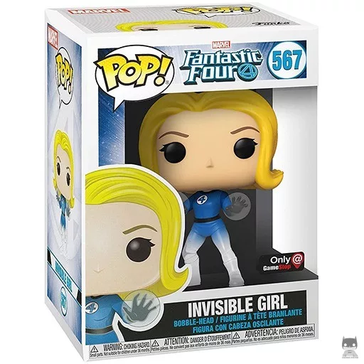 Figurine Funko POP Femme Invisible (Translucent) (Translucent)