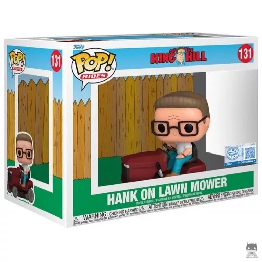 Figurine Funko POP Hank sur la Tondeuse à Gazon (Les Rois du Texas)