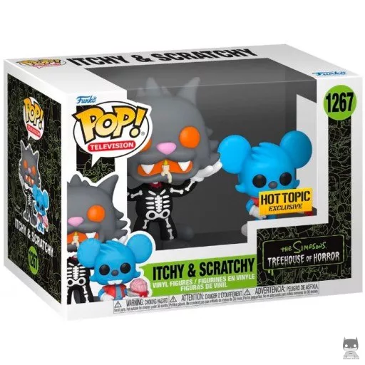 Figurine Funko POP Itchy & Scratchy Squelette (Hot Topic)
