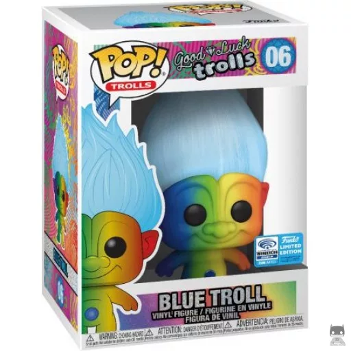 Figurine Funko POP Troll Bleu (Rainbow) (Exclusive)