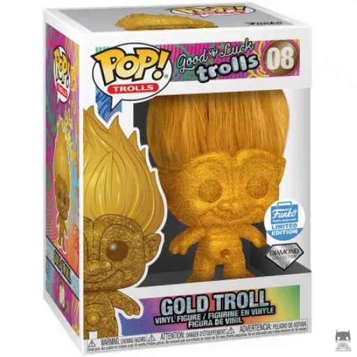 Figurine Funko POP Troll Or (Diamond Glitter) (Exclusive)