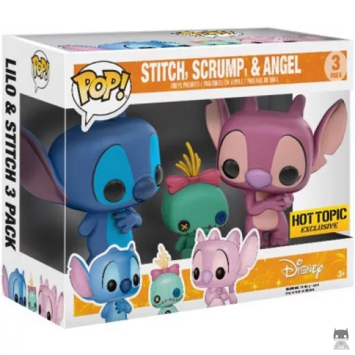 Figurine Funko POP Stitch, Scrump & Angel (Pop! Vinyl)