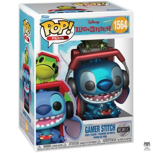 Figurine Funko POP Stitch Gamer (Metallic) (Metallic)