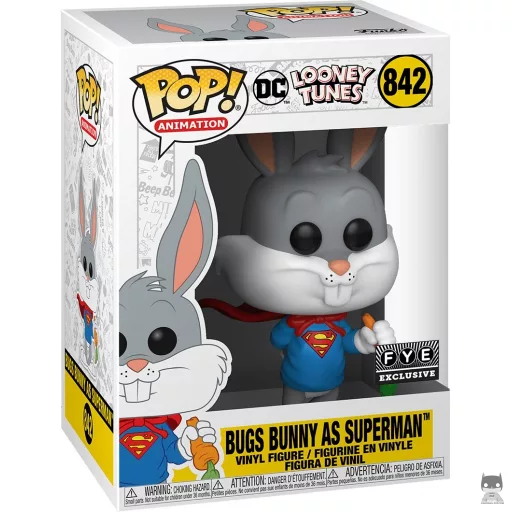 Figurine Funko POP Bugs Bunny en Superman (F.Y.E)