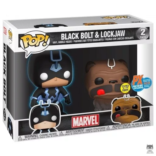 Figurine Funko POP Black Bolt & Lockjaw (Pop! Vinyl)