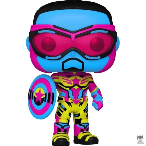 Figurine Funko POP Captain America (Blacklight) (Exclusive)